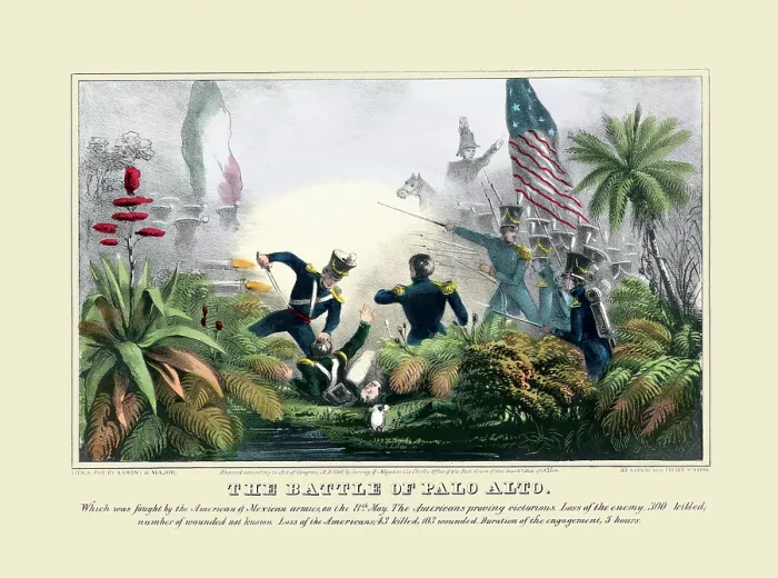 Framed Print : The Battle of Palo Alto