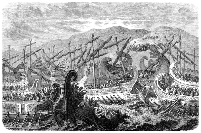 Framed Print : Battle of Salamis (480 BC) Framed Print : Battle of Salamis (480 BC)