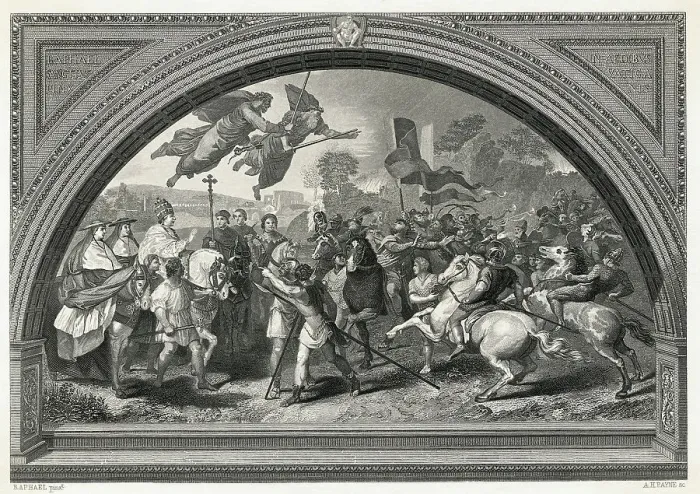 Framed Print : Battle Scene with Attila Framed Print : Battle Scene with Attila