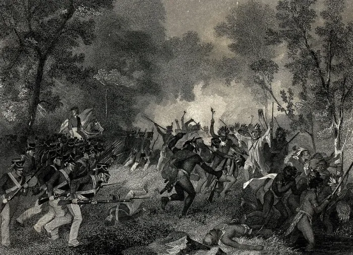 Framed Print : The Battle of Tippecanoe