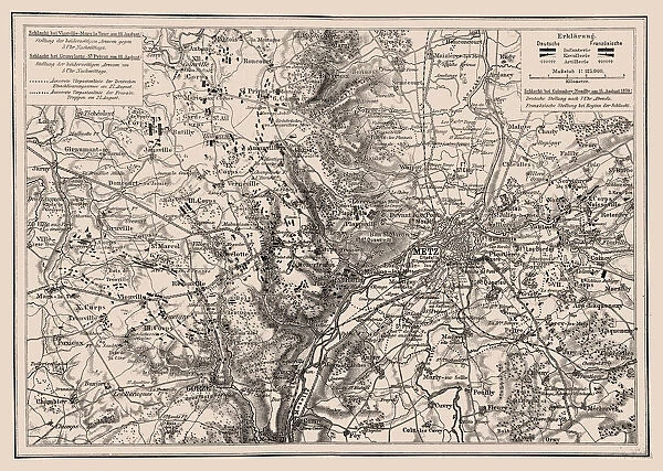 Battles near Metz, Franco-Prussian War in 1870