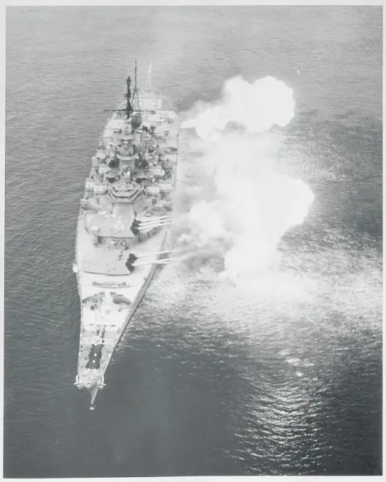 Framed Print : Battleship Firing Guns Framed Print : Battleship Firing Guns