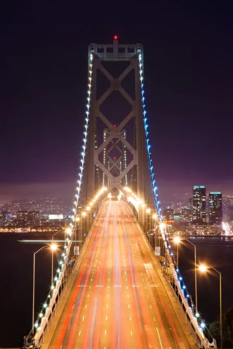 Framed Print : Bay Bridge at night Framed Print : Bay Bridge at night