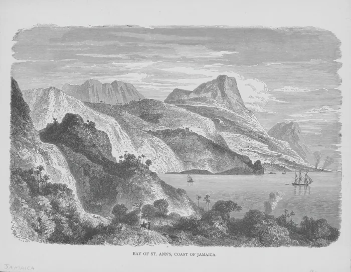 Framed Print : Bay Of Saint Ann's In Jamaica