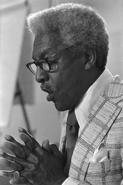 Framed Print : Bayard Rustin Speaking on Nixon Administration Framed Print : Bayard Rustin Speaking on Nixon Administration
