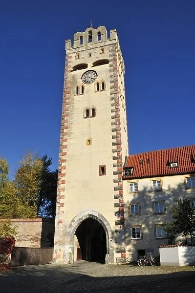 Bayertor, historic town gate, Landsberg am Lech, Upper Bavaria, Germany, Europe, PublicGround