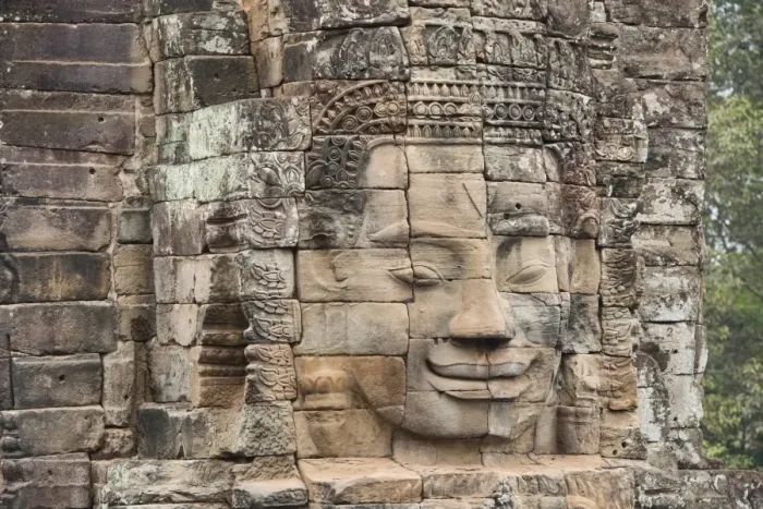 Framed Print : Bayon face Framed Print : Bayon face