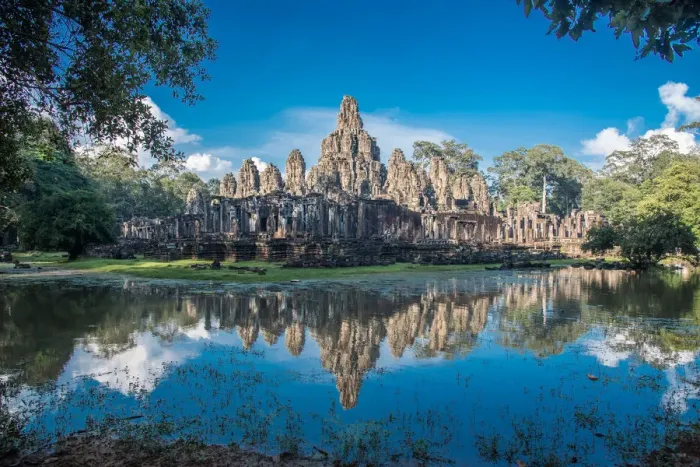 Framed Print : Bayon temple. the ancient stone temple. Bayon is one of the UNESCO world heritage at Angkor in Cambodia Framed Print : Bayon temple. the ancient stone temple. Bayon is one of the UNESCO world heritage at Angkor in Cambodia