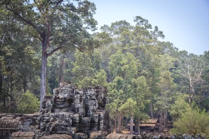 Framed Print : Bayon Temple at Angkor Thom complex Framed Print : Bayon Temple at Angkor Thom complex