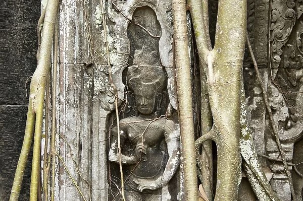 Bayon Temple details, Siem Reap, Cambodia