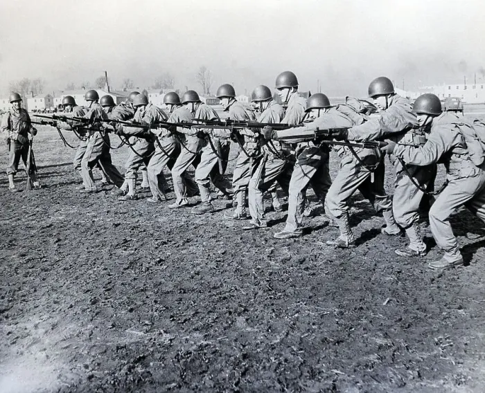 Framed Print : Bayonet Practice in Army Exercises Framed Print : Bayonet Practice in Army Exercises