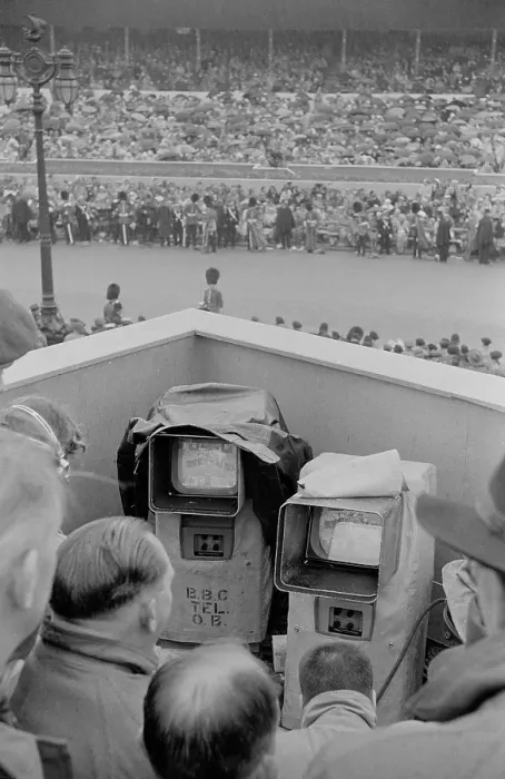 Framed Print : BBC Television Crew At Coronation, 1953 Framed Print : BBC Television Crew At Coronation, 1953