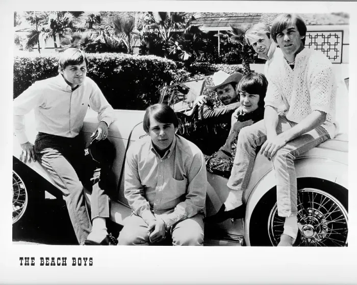 Framed Print : Beach Boys With An Antique Car