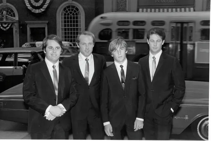 Framed Print : Beach Boys At A Capitol Records Party Framed Print : Beach Boys At A Capitol Records Party