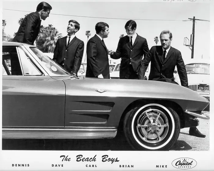 Framed Print : Beach Boys With A Corvette Framed Print : Beach Boys With A Corvette