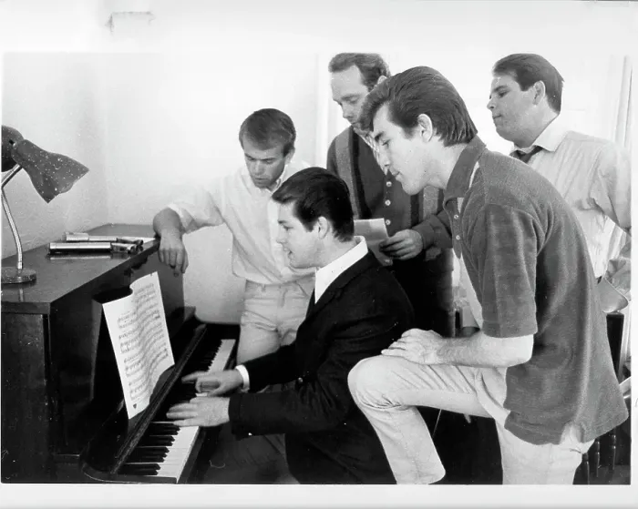 Framed Print : Beach Boys Around A Piano Framed Print : Beach Boys Around A Piano