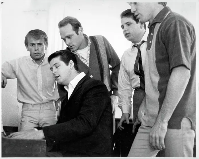 Framed Print : Beach Boys Around A Piano Framed Print : Beach Boys Around A Piano