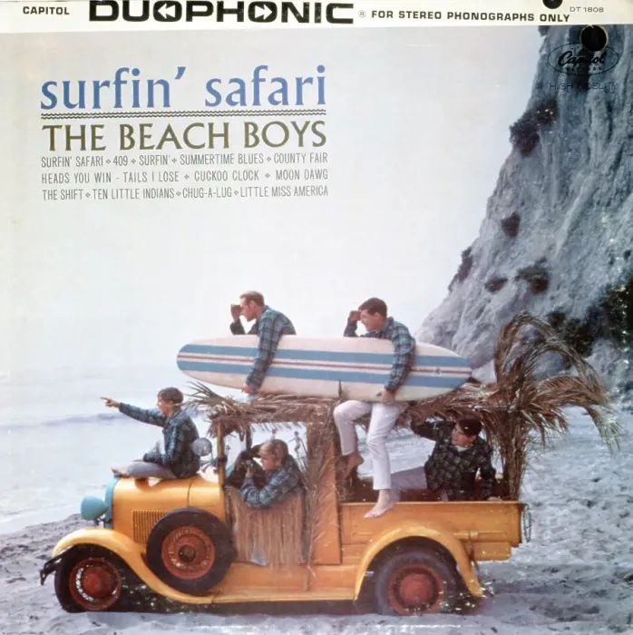 Framed Print : Beach Boys Surfin Safari Album Cover Framed Print : Beach Boys Surfin Safari Album Cover