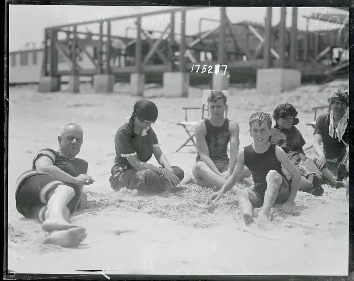 Framed Print : Beach Goers Framed Print : Beach Goers