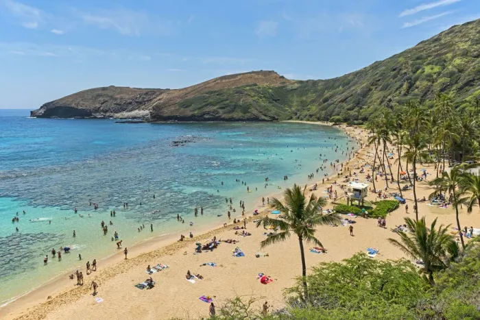 Framed Print : Beach, Hanauma Bay, Oahu, Hawaii, United States Framed Print : Beach, Hanauma Bay, Oahu, Hawaii, United States