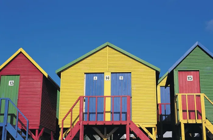 Framed Print : Beach Hut, St James, South Africa Framed Print : Beach Hut, St James, South Africa