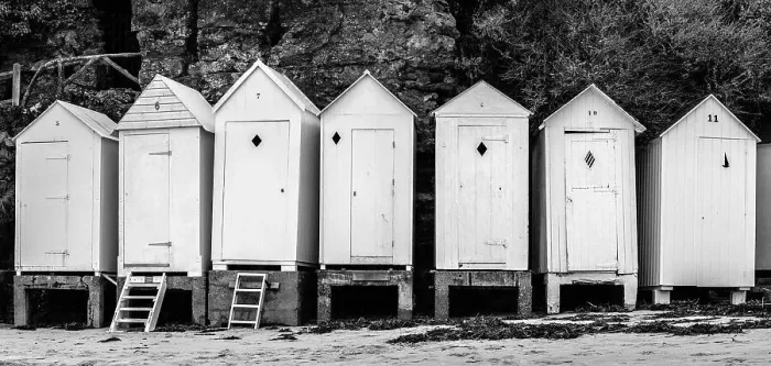 Framed Print : The beach huts Framed Print : The beach huts