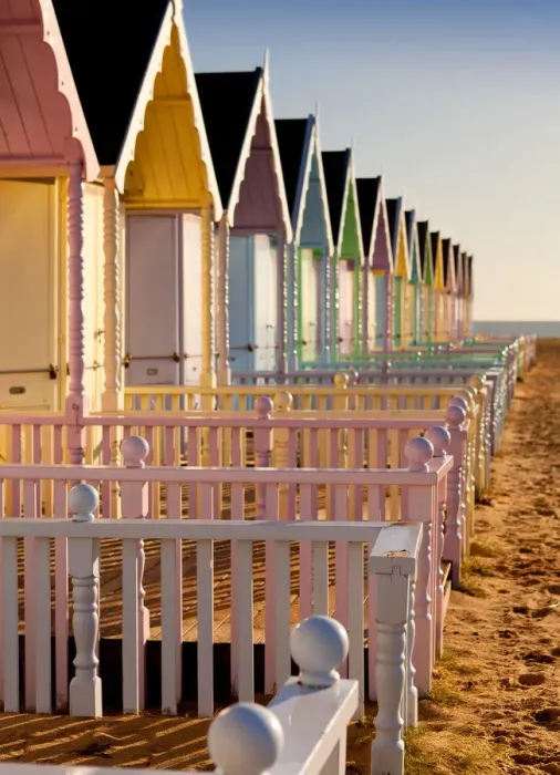 Framed Print : Beach Huts I Framed Print : Beach Huts I