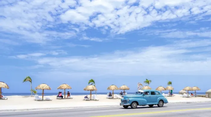 Framed Print : Beach in Old Havana Framed Print : Beach in Old Havana