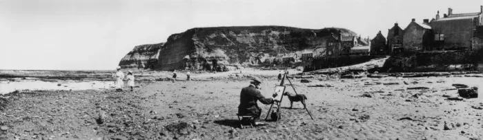 Framed Print : Beach Painter Framed Print : Beach Painter