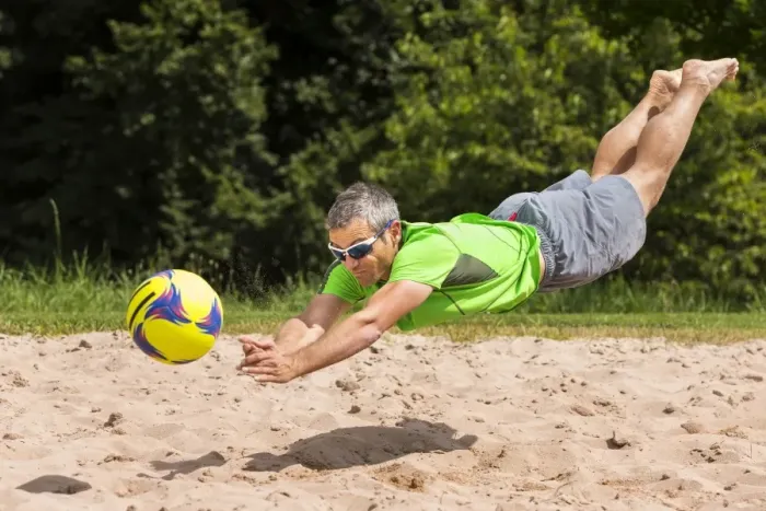 Framed Print : Beach volleyball player, 44 years, Schorndorf, Baden-Wurttemberg, Germany Framed Print : Beach volleyball player, 44 years, Schorndorf, Baden-Wurttemberg, Germany