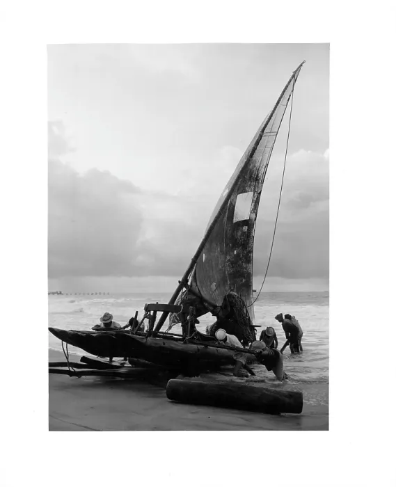 Framed Print : Beaching A Jangada In Fortaleza, Brazil Framed Print : Beaching A Jangada In Fortaleza, Brazil