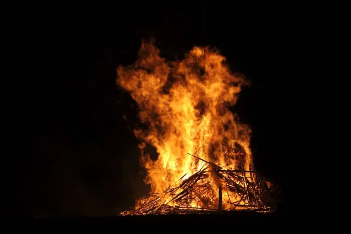 Framed Print : Beacon fire