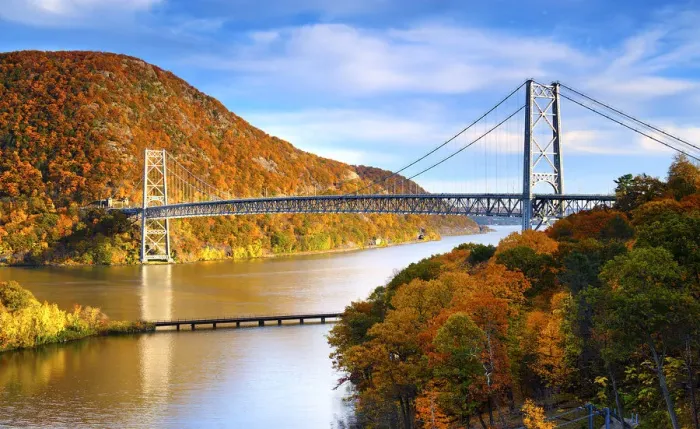 Framed Print : Bear Mountain Bridge Closeup Framed Print : Bear Mountain Bridge Closeup