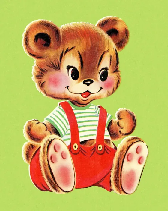 Framed Print : Bear Wearing Overalls Framed Print : Bear Wearing Overalls