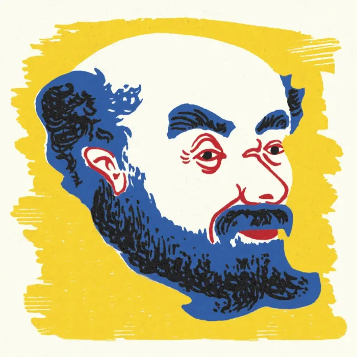 Framed Print : Bearded Bald Man Framed Print : Bearded Bald Man