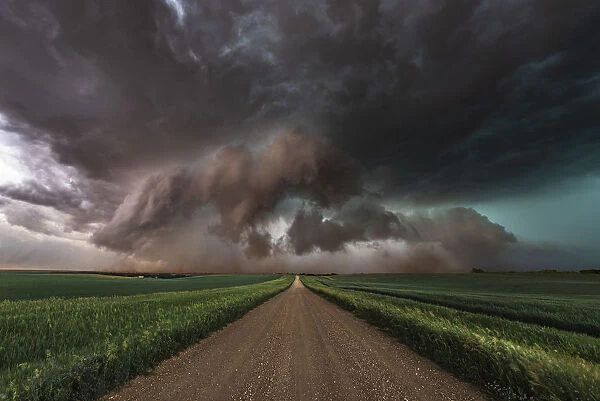The Bears Cage, Tornado cloud over North Dakota. USA