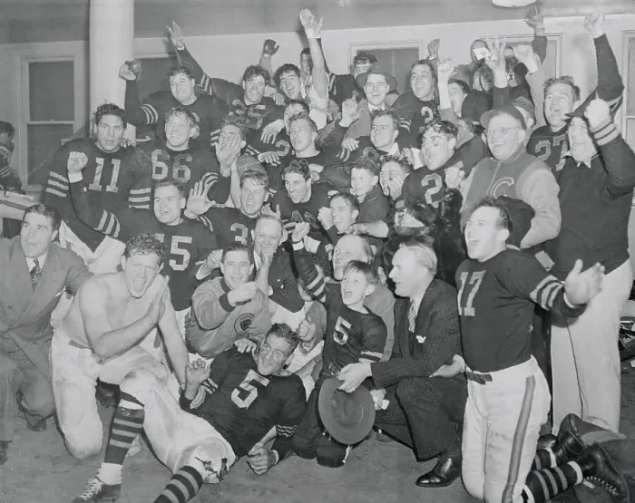 Framed Print : Bears Teammates Posing for Camera Framed Print : Bears Teammates Posing for Camera