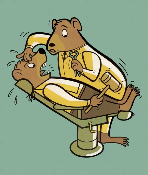 Framed Print : Beart Dentist and Patient Framed Print : Beart Dentist and Patient