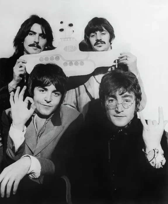 Framed Print : The Beatles Announcing Production of Yellow Submarine Framed Print : The Beatles Announcing Production of Yellow Submarine