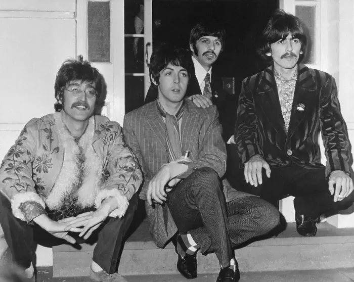 Framed Print : The Beatles at Brian Epstein's Home Framed Print : The Beatles at Brian Epstein's Home