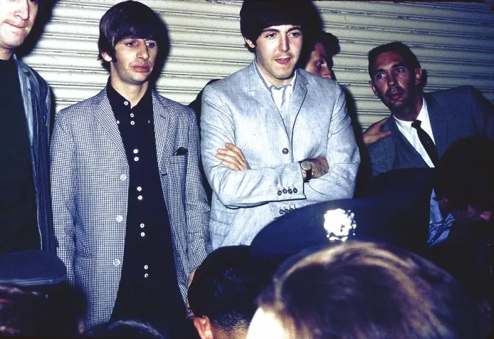 Framed Print : Beatles In Front Of Fans
