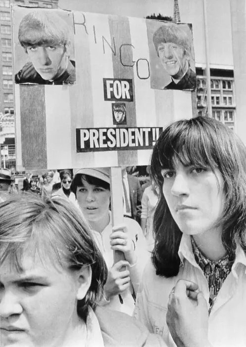 Framed Print : Beatles Fans Picketing Convention Framed Print : Beatles Fans Picketing Convention
