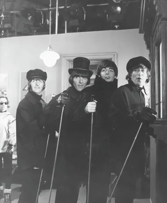 Framed Print : Beatles Filming Help! Framed Print : Beatles Filming Help!