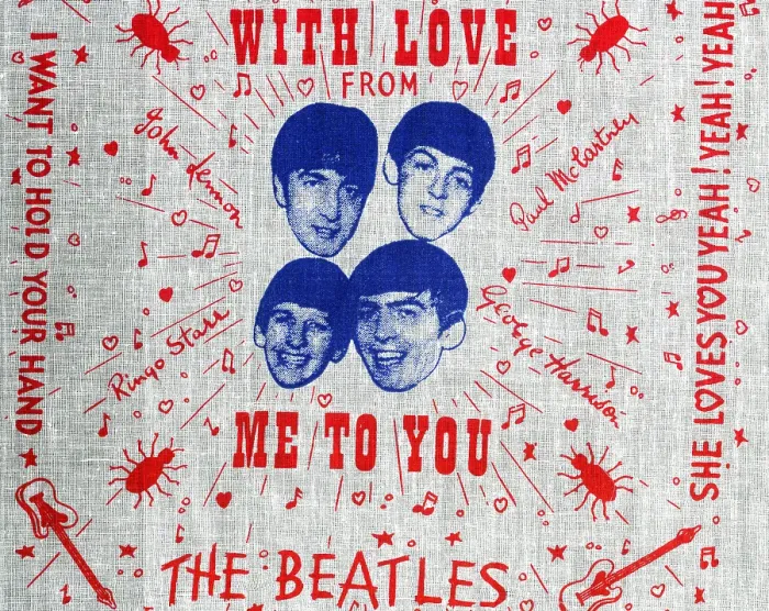 Framed Print : Beatles Handkerchief Framed Print : Beatles Handkerchief
