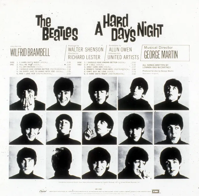 Framed Print : Beatles A Hard Day's Night Album Cover Framed Print : Beatles A Hard Day's Night Album Cover