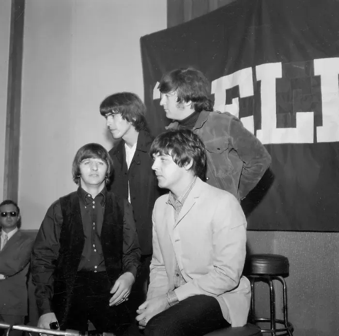 Framed Print : Beatles Help! Press Conference In Los Angeles Framed Print : Beatles Help! Press Conference In Los Angeles