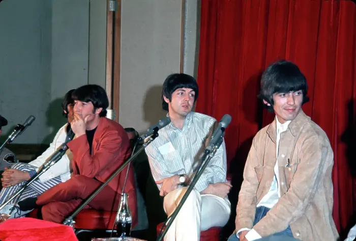 Framed Print : Beatles Help! Press Conference In Los Angeles