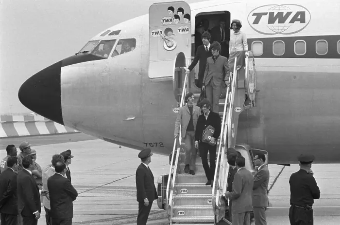 Framed Print : The Beatles Land At Kennedy Airport Framed Print : The Beatles Land At Kennedy Airport