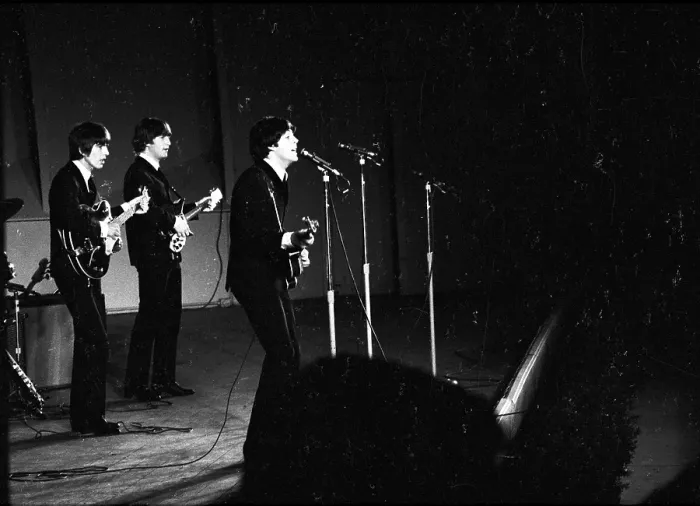 Framed Print : Beatles Performing At The Hollywood Bowl Framed Print : Beatles Performing At The Hollywood Bowl