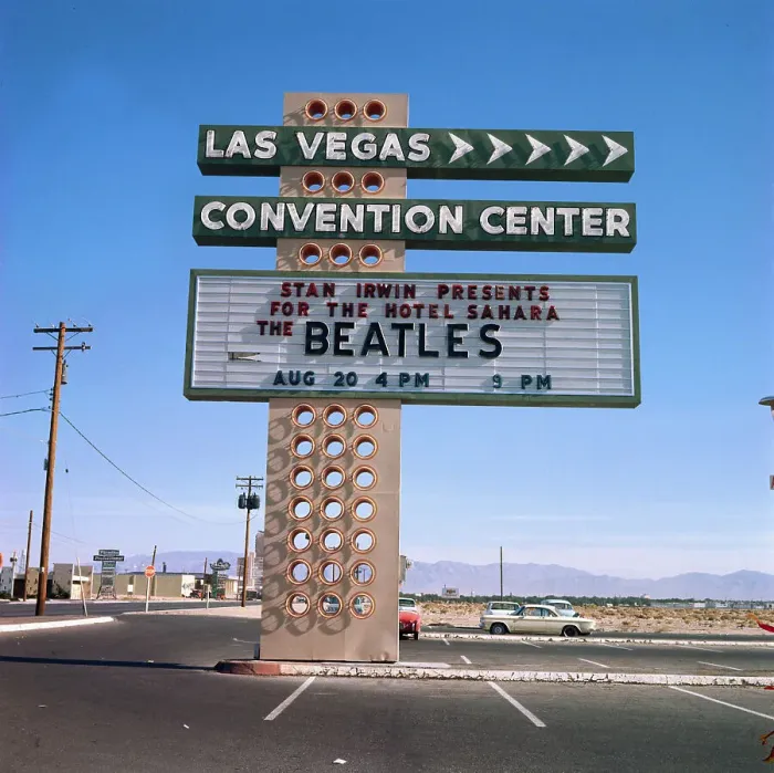 Framed Print : Beatles Performing in Las Vegas